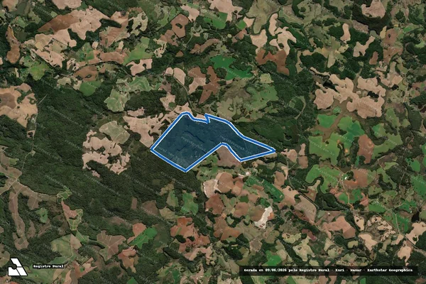 Imagem de satélite de Fazenda Rio dos Patos em Lebon Régis - SC