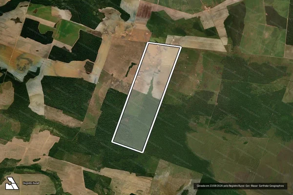 Imagem de satélite de FAZENDA TRÊS MARIAS - FAZ TRES MARIAS em Santana do Araguaia - PA