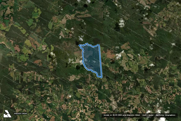 Imagem de satélite de Fazenda Campina da Alegria  - Gleba 01 em Vargem Bonita - SC