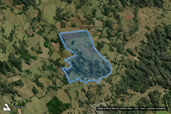 Imagem de satélite de Fazenda São Lourenço - Parte 1 em Pains - MG