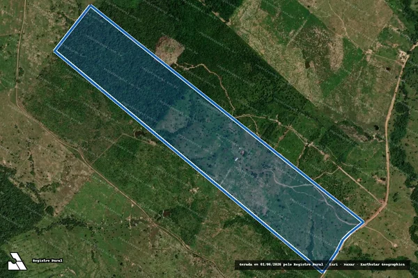 Imagem de satélite de FAZENDA 05 CORAÇÕES (LOTE 05, GLEBA 11 ? FORTALEZA) - 001 em Brejo Grande do Araguaia - PA