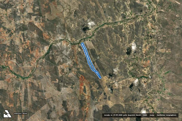 Imagem de satélite de Fazenda Frio - Gleba 2 em Tanhaçu - BA