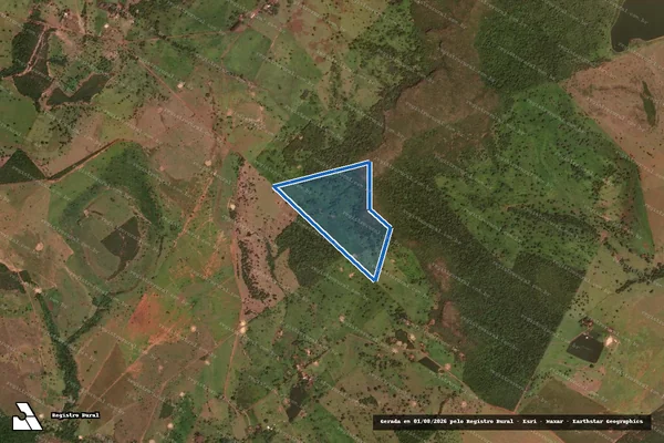 Imagem de satélite de FAZENDA CABECEIRA - Parte 1 em Novo São Joaquim - MT