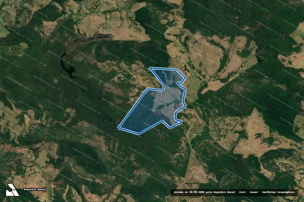 Imagem de satélite de Quinhão A - Fazenda São Pedro - PARCELA 01 em Belmiro Braga - MG