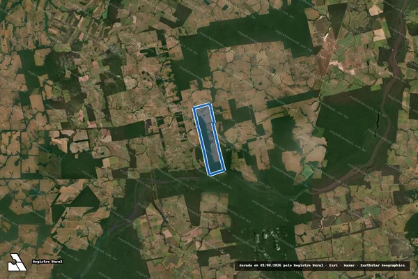 Imagem de satélite de FAZENDA ÍNDIO BRANCO - FAZENDA ÍNDIO BRANCO em Carlinda - MT