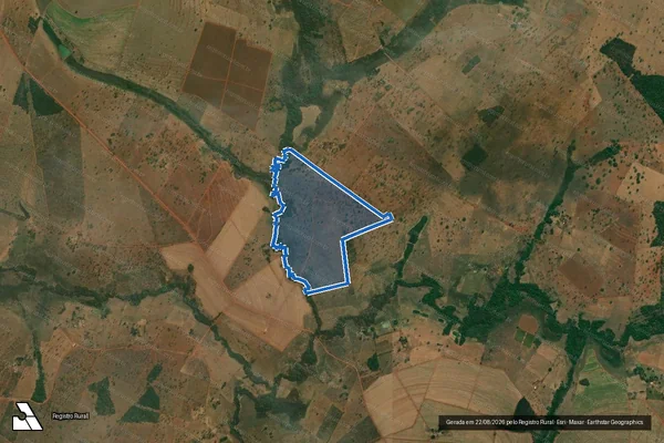 Imagem de satélite de Fazenda  São Mateus do Lado Direito e São Mateus - Gleba 02 em Comendador Gomes - MG