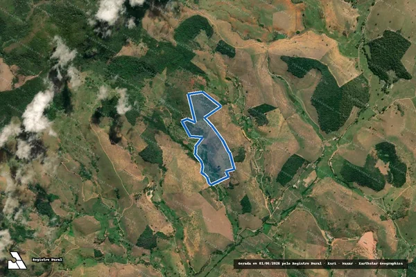 Imagem de satélite de Fazenda Santa Maria - Parcela 02 em Cambuci - RJ