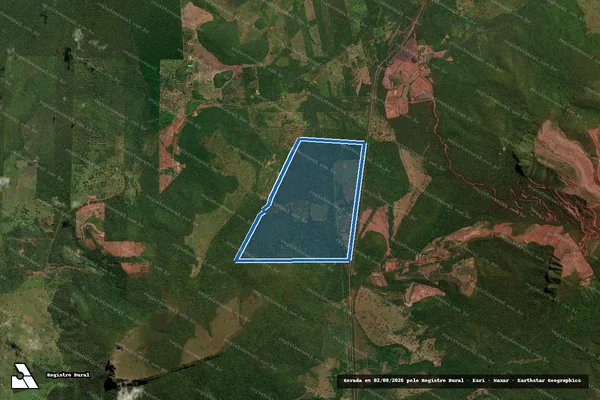 Imagem de satélite de ESTÂNCIA  NS DE COPACABANA - Matrícula 13457 em Corumbá - MS