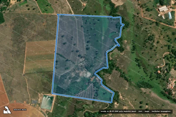 Imagem de satélite de FAZENDA MODELO em Lagoa Grande - MG