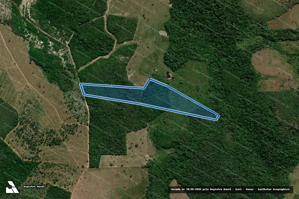 Imagem de satélite de FAZENDA SANTA ROSA - Matrícula 1368 em Wanderlândia - TO