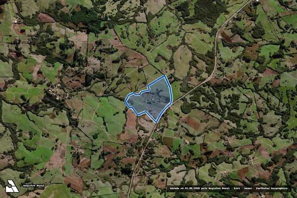 Imagem de satélite de Fazenda dos Três Coqueiros - Parte 3 em Canguçu - RS