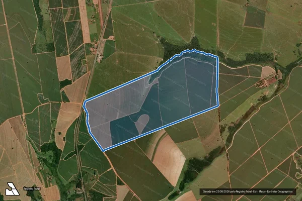 Imagem de satélite de FAZENDA SANTA AMÉLIA ? GLEBA A - 01 em Iacanga - SP