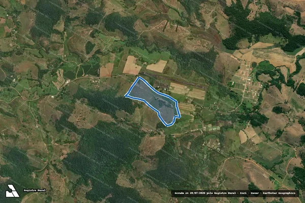 Imagem de satélite de SITIO VARGEM LINDA - PARTE 1 em Leopoldina - MG