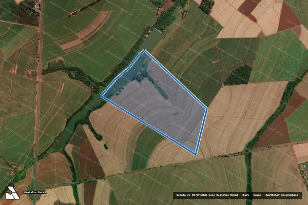 Imagem de satélite de Fazenda do Côco em Jaboticabal - SP