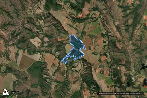Imagem de satélite de FAZENDA VEREDA - GLEBA 1 em Coromandel - MG