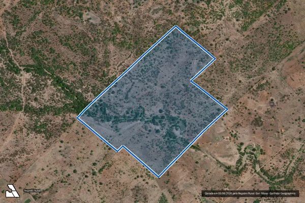 Imagem de satélite de Fazenda Curral Novo - Parcela 1 em Serra Preta - BA