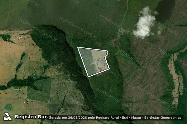Imagem de satélite de SITIO CANAÃ em Pontes e Lacerda - MT