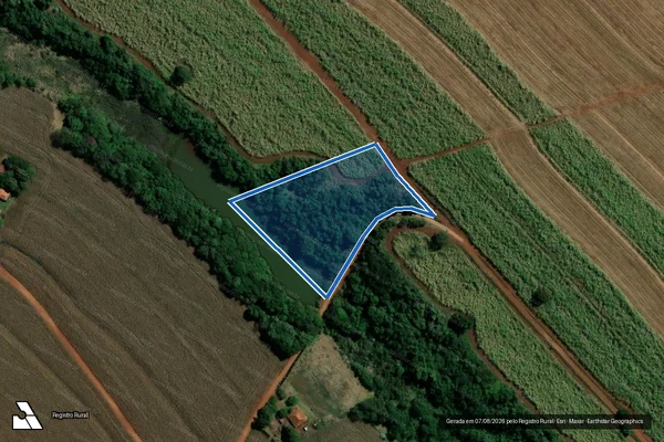 Imagem de satélite de Fazenda Ribeirão Claro - Gleba C em São Pedro do Turvo - SP