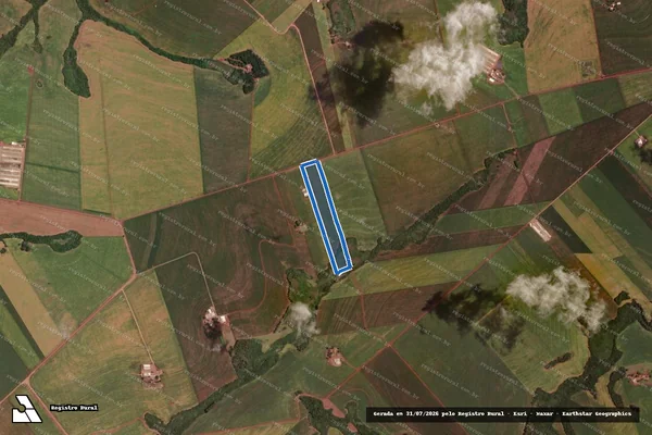 Imagem de satélite de SITIO BARRO PRETO ? LOTE DE TERRAS N° 202-A - Matrícula 2393 em Ubiratã - PR