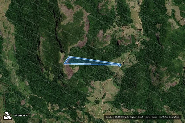 Imagem de satélite de FAZENDA REUNIDAS PEDRA GRANDE - PARCELA 03 em Itamaraju - BA