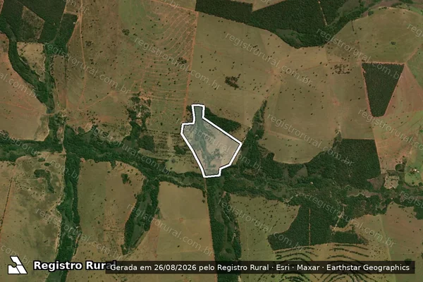 Imagem de satélite de FAZENDA RANCHO JS - GLEBA A em Camapuã - MS