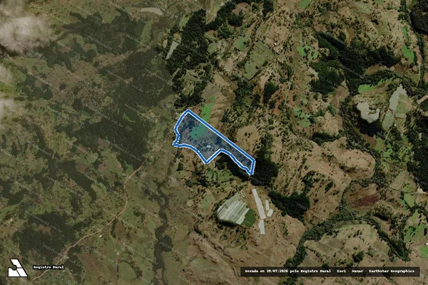Imagem de satélite de Fazenda Divisa - Parcela 1 em Urupema - SC
