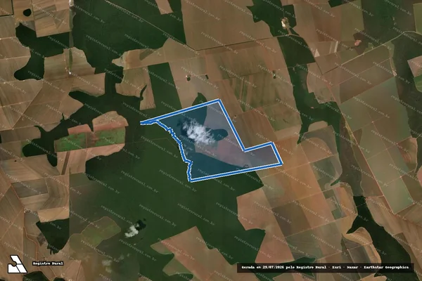 Imagem de satélite de FAZENDA MORADA DE DEUS - GLEBA B ? MATRICULA 1811 em Santa Rita do Trivelato - MT