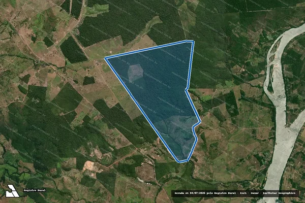 Imagem de satélite de FAZENDA RIACHO DOCE - Parcela 1 em Itaguatins - TO