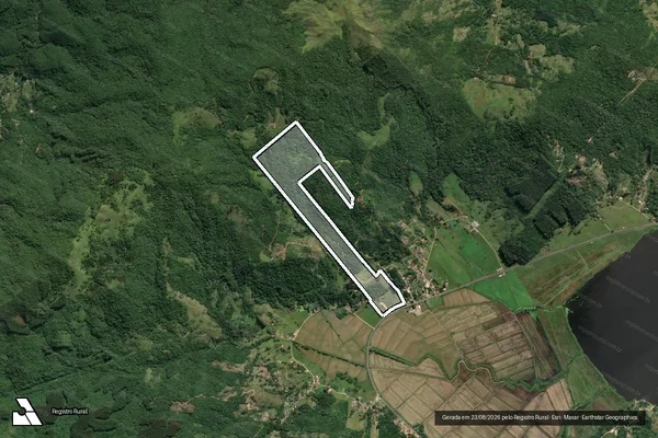 Imagem de satélite de Fazenda Mátua - Parcela 1 em Imaruí - SC