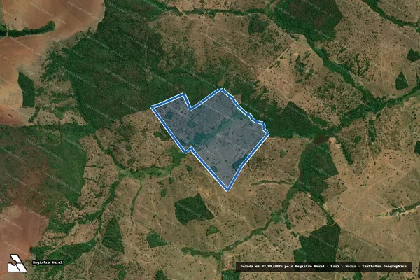Imagem de satélite de Fazenda Araras den. Indaiá - Parcela 1 em Morrinhos - GO