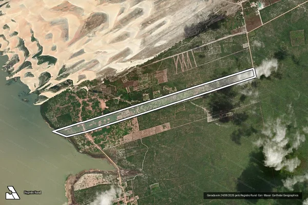 Imagem de satélite de LOTE 8544 - CORREGO GRANDE - Parte 1 em Camocim - CE