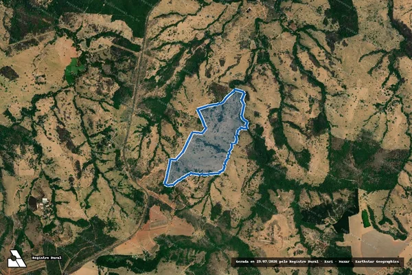 Imagem de satélite de FAZENDA ENGENHO VELHO - FAZENDA ENGENHO VELHO em Cascalho Rico - MG