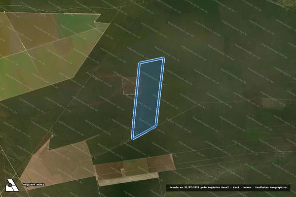 Imagem de satélite de LOTE FAZENDA RETIRO PAU VERDE 13 - LOTE FAZENDA RETIRO PAU VERDE 13 em Baianópolis - BA