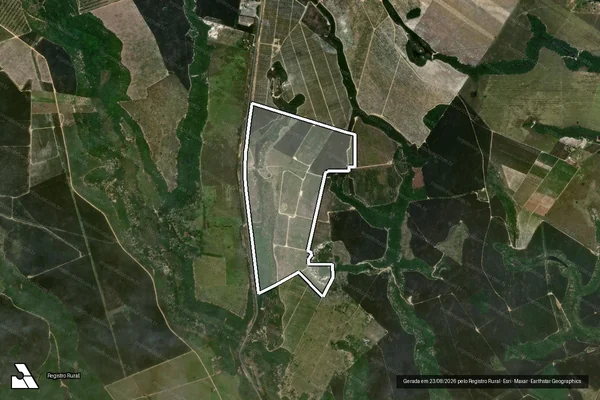Imagem de satélite de Fazenda Bom Jardim - Única em Caravelas - BA
