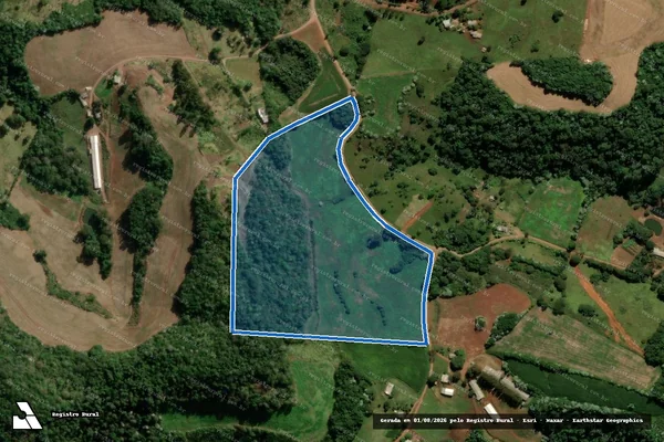 Imagem de satélite de LOTE RURAL N° 03 GLEBA Nº 01 - PARCELA 02 em Francisco Beltrão - PR