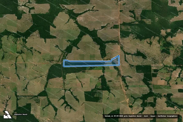 Imagem de satélite de LOTE 73 GLEBA 02 SETOR ARARA P.F. CORUMBIARA - LOTE 73 GL 02 SETOR ARARA P.F. CORUMBIARA_PARCELA 2 em Alto Alegre dos Parecis - RO