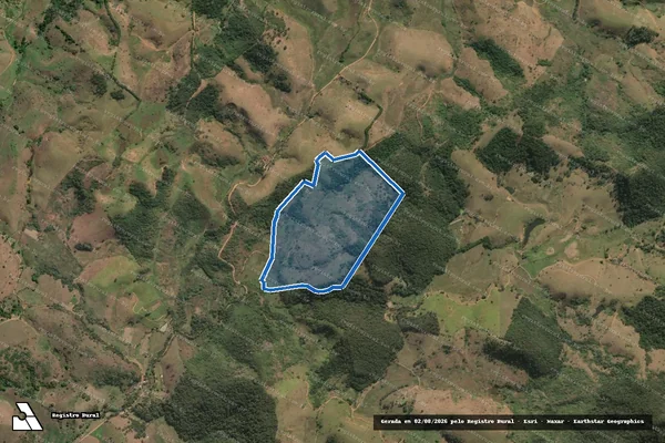 Imagem de satélite de Fazenda Retiro - Parcela 1 em Miracema - RJ