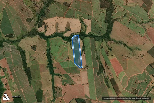Imagem de satélite de SITIO CACHOEIRINHA - Parcela 1 em José Bonifácio - SP