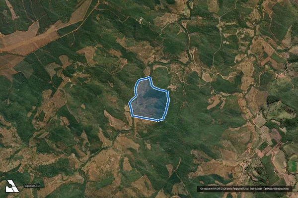 Imagem de satélite de Fazenda Sacão -  Fazenda Sacão ? Gleba 1 em Aricanduva - MG