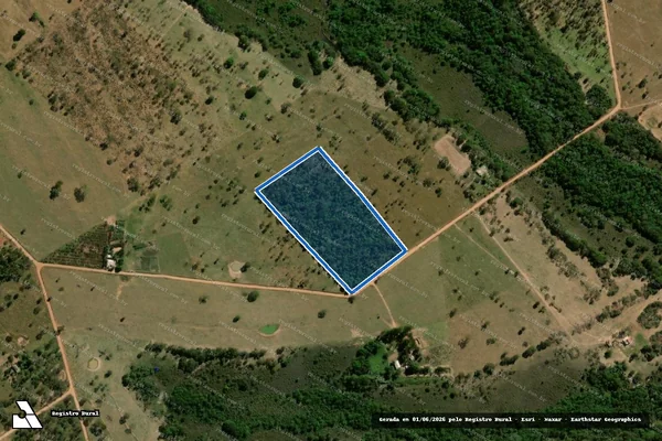 Imagem de satélite de Projeto de Assentamento Rancho Alegre - Área de Interesse Ambiental 05 em Corguinho - MS