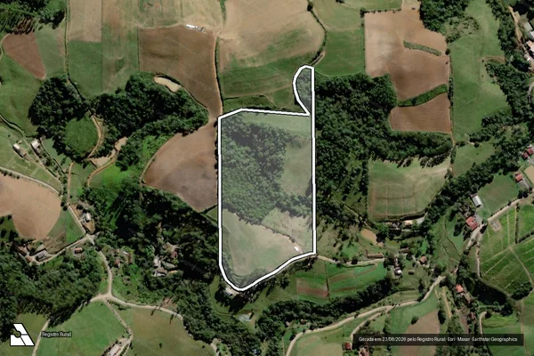 Imagem de satélite de SITIO RECH - Parte 1 em Rio do Oeste - SC