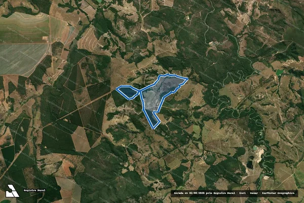 Imagem de satélite de FAZENDA DOS ALVES, BURACÃO, JOÃO COELHO E CAPÃO REDONDO - Parte 1 em Bom Despacho - MG