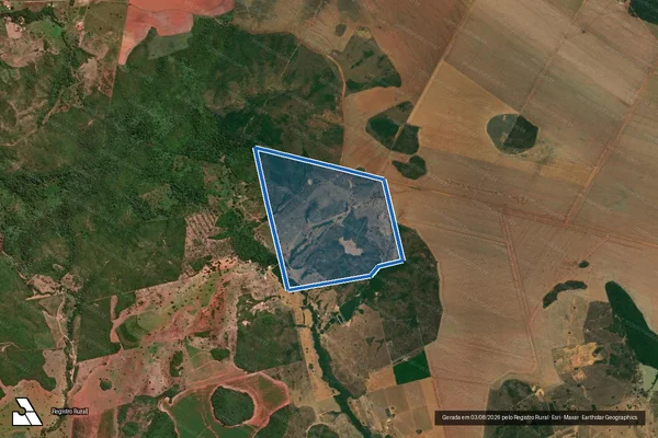 Imagem de satélite de ESTANCIA LUJAMARA - Parcela 1 em Nova Xavantina - MT