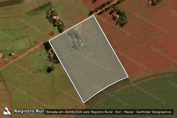 Imagem de satélite de Projeto de Assentamento Itamarati I ?CUT - LOTE 074 em Ponta Porã - MS