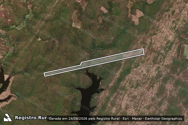 Imagem de satélite de FAZENDA PORÓ - GLEBA 03B em Quixeramobim - CE