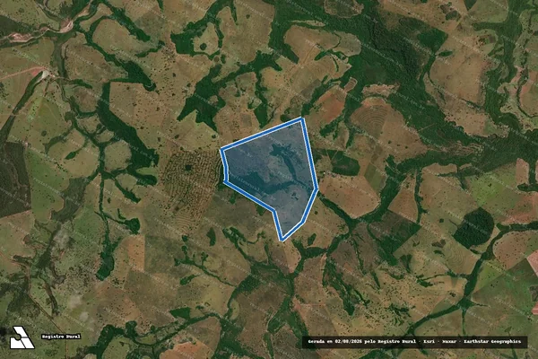 Imagem de satélite de FAZENDA SÃO PEDRO - Parte 1 em Paranaíba - MS