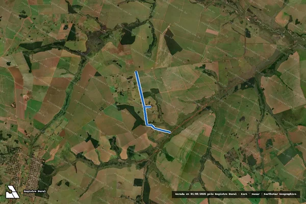 Imagem de satélite de P.A. SÃO CRISTÓVÃO - ESTRADA VICINAL-Glb B em Paranhos - MS