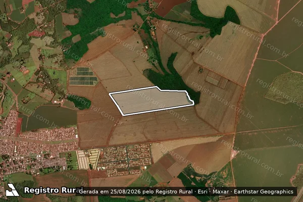 Imagem de satélite de Fazenda Canadal em Jataí - GO
