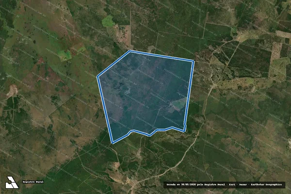 Imagem de satélite de FAZENDA PIRIZAL GRANDE - PARTE 1 em Poconé - MT
