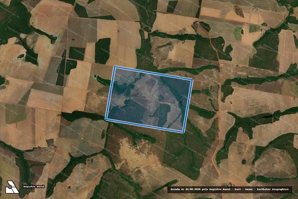 Imagem de satélite de FAZENDA  NASCENTE em Canarana - MT